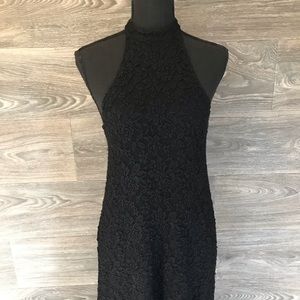 Black High Neck/Halter Dress